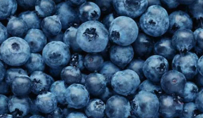 Blueberries from blueberry bushes